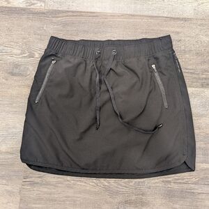 Marc New York Black Athletic Skort with Zipper Details - large